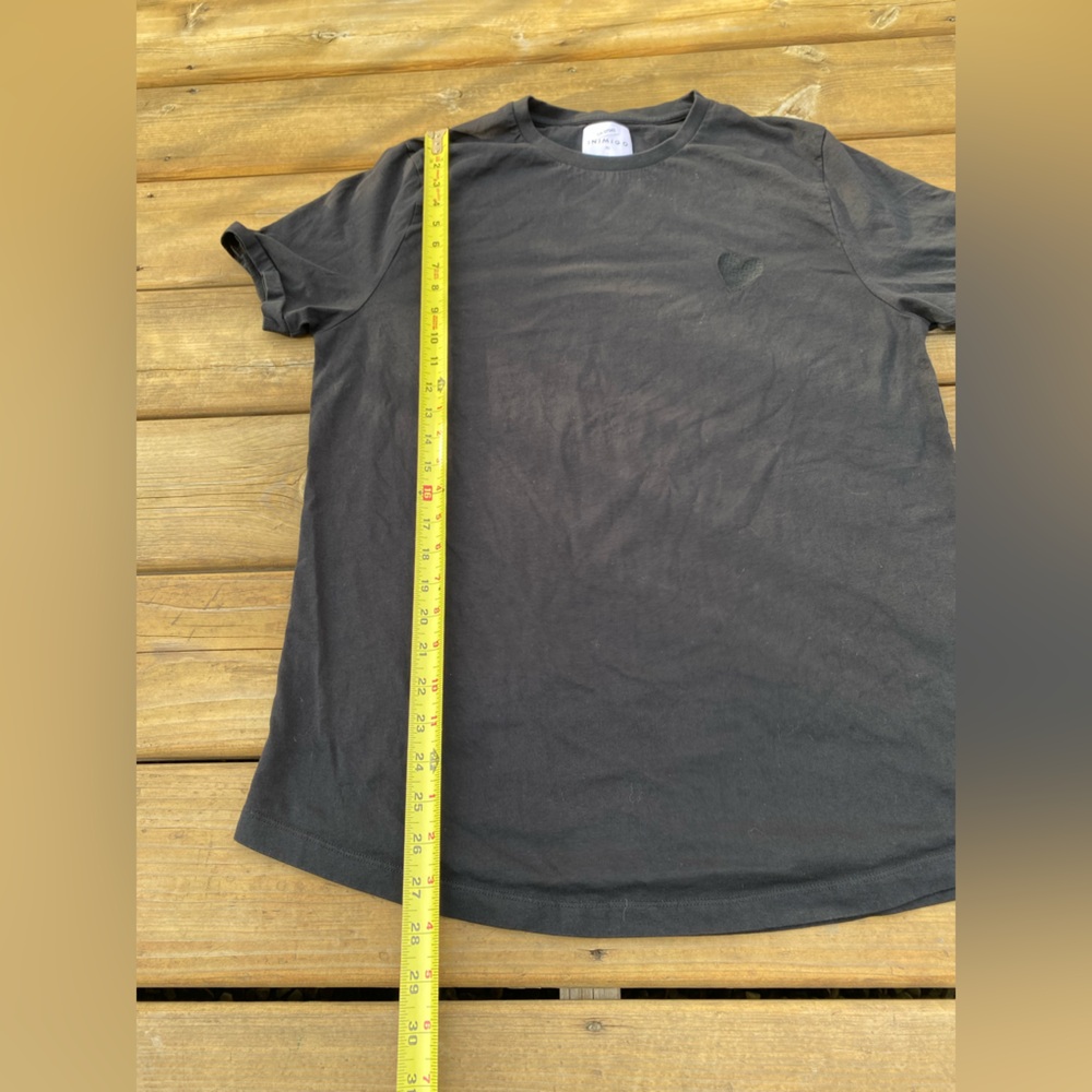 INIMIGO Organic Cotton Shirt Women’s T-Shirt Size XL Black. - Picture 2 of 9